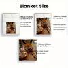 Horror Rabbit 2D Flat Pattern Flannel Blanket High quality All Seasons Warmth and Comfort Perfect for Christmas Gifts.