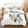 Boho Purple Cover Cover Sets Bedding Print Dream Catcher /Pumo Bohemians Bed Cover Set Full Queen King Size Bed Linens 228x228