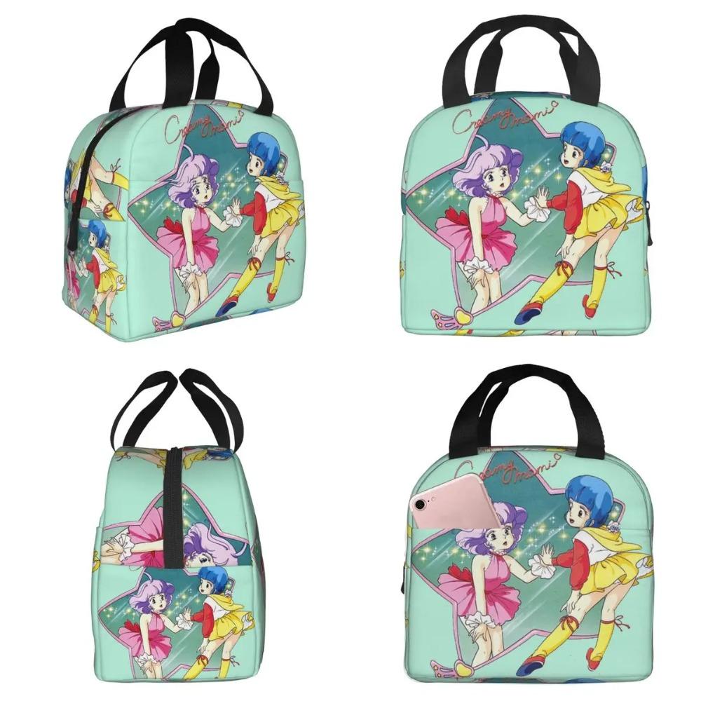Creamy Mami 80s Magic Girl Anime Insulated Lunch Bag for Kids School Cooler Thermal Food Box Tote Portable Lunch Boxes Container