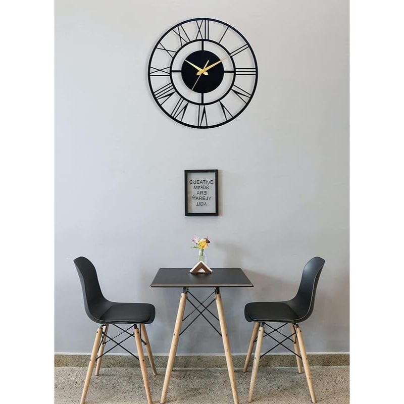 Antique Metal Wall Clock for Living Room, Bedroom, Office, Kitchen, Home and Hall, Stylish Designer Latest Big Size Modern Wall Watch for Home Decor