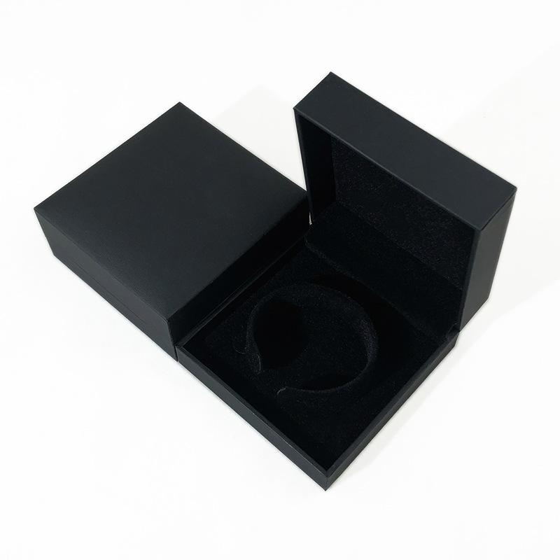 2pcs Black, Flip Up Jewelry Box, Fashion Accessory Box, Ring Box, Pendant Box, Paired Ring Box, Flip Up Men's Cufflink Gift Box