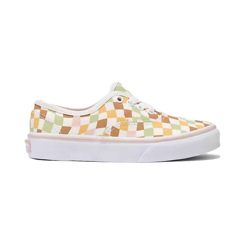 Vans Wavy Check Cushioning, Wear Resistant Low top Kids' Skateboarding Shoes Multicolor Children Aged 3 7 Years Old VN0A3UIV6GL