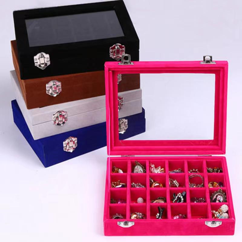 Jewelry Organizer Box for Earrings and Necklaces - Household Storage and Display Case