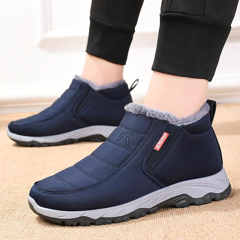 Jia Yuxing Winter-Ankle Boots Damen Winter-Schneestiefel Neue Schuhe Warm Strapazierfähig Wasserdicht, Weiblich Erwachsen Baumwollstoff