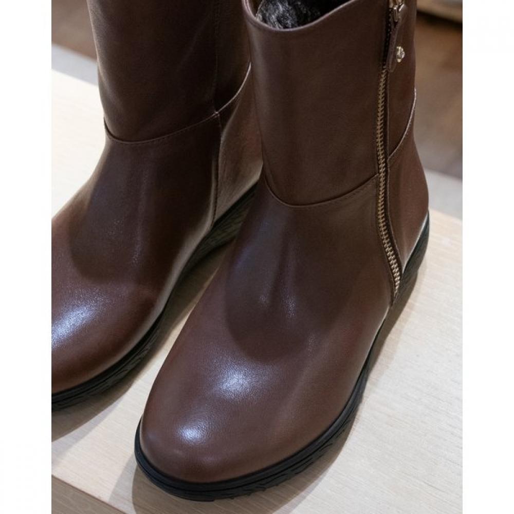 Vainer Women S Brown Fur bootS 041a