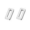20pcs Stainless Steel Gold Color Rectangle Charms DIY Jewelry Making Earring Findings Necklace Components Accessories Supplies