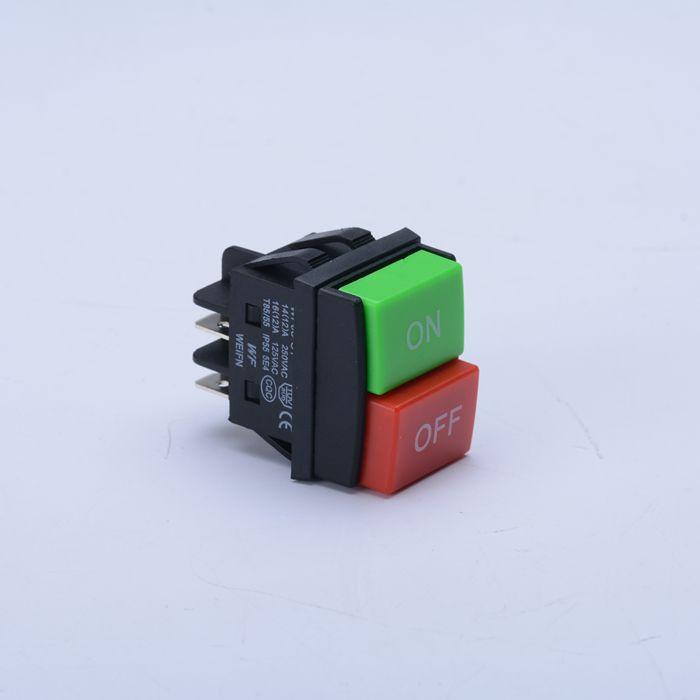 5pcs Rocker Switch KCD4 WF03-C1 ON OFF Botao Start Stop Botao De Controle Duplo Vermelho