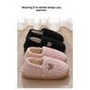 Cotton Slippers Men's Home Winter Bag with Couple Cartoon Teddy Bear Indoor Home Plush Warm Fur Slippers Women