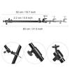 Aluminium Alloy Foldable Photography Camera Video Slider Support Tripod Rods with Clamp