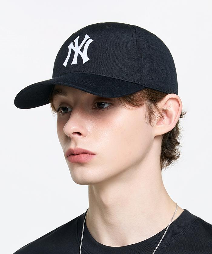 Emelbi Basic 5-Panel Struktur Baseballkappe Ny (Schwarz)