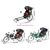 Vintage Jinrikisha Rickshaw Metal Model Collectible Tricycle Replicas For Bookshelves Display Unique Gift For Adults
