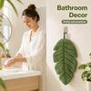Banana Leaf Hanging Hand Towel Soft Absorbent Wipe Cloth for Kitchen Bathroom Face Hands Tableware and Home Decoration