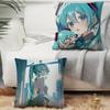 1PC HOT Anime H-Hatsune M-MikuS Pillow Case Square  Bedroom Sofa Leisure Comfort Cushion Car Home Decoration