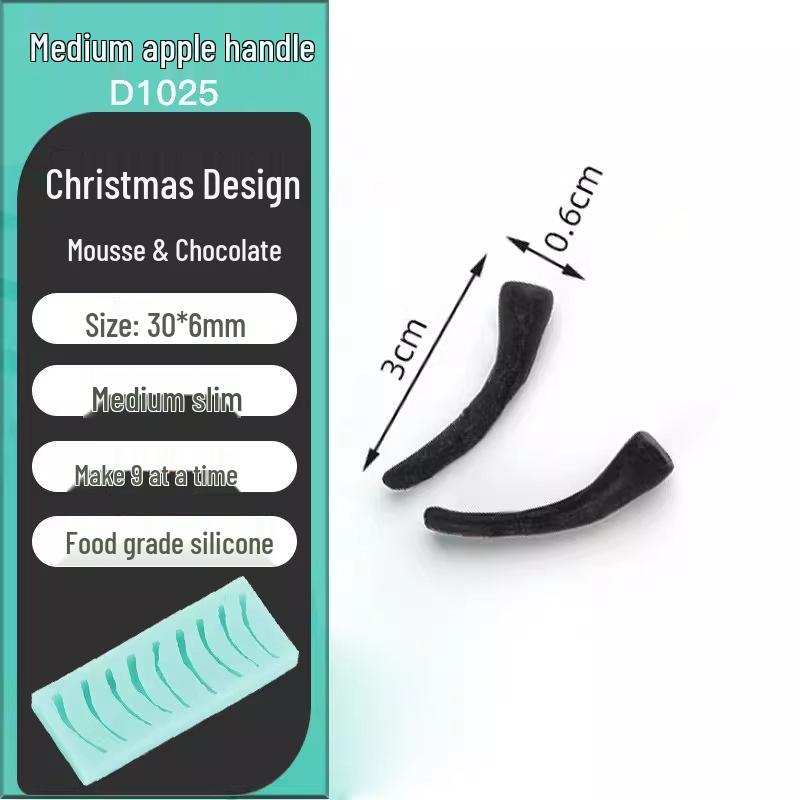 Silicone Christmas Sleigh Mold: Food-Grade Chocolate Shells for Fun Festive Cake and Mousse Decorations