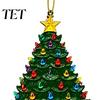 Hanging Pendant for Tree 250 Anniversary USA Christmas Ornament, 1776-2026 2D Acrylic Window Years America Decoration Patriotic Home Decor Collection