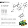 Kit di Riparazione Settore e Pignone dello Sterzo Sostituzione per Trattorini Tosaerba Serie L 155C 190C D100 D105 D110 D120
