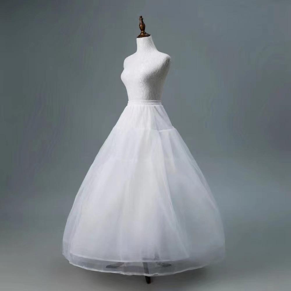 4-Lagen Unterrock Weiß Ballkleid Unterröcke Mode Krinoline Rock Partykleid
