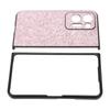 Schutzhülle Kristallhülle Sturzsicher Stoßfest Handyhülle für Oppo Find N2 Pink Glitzer