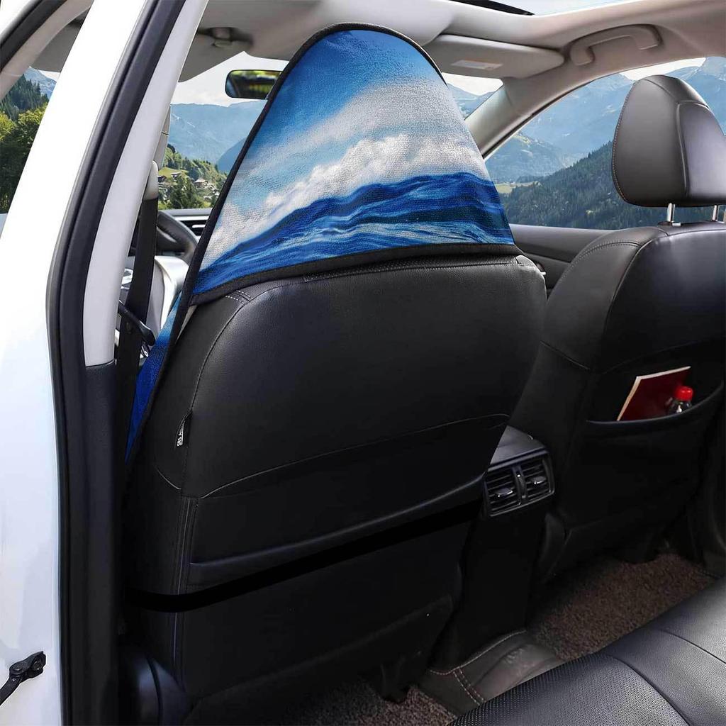 Front Car Seat Towel Cover: All-Season Gym & Workout Protector, Universal Fit.