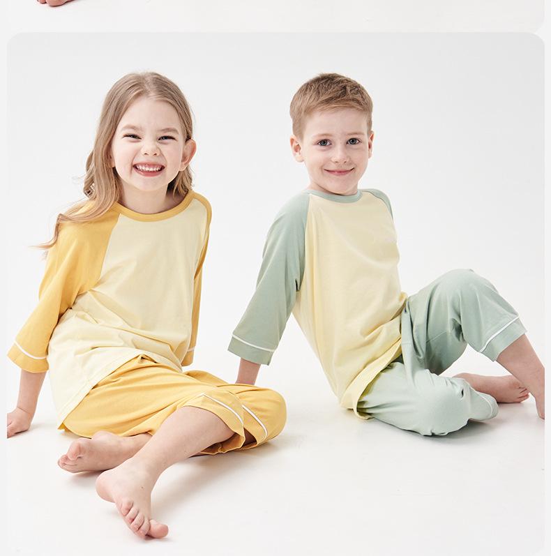 Combed Cotton Children's Pajama Set - Comfortable & Breathable for Boys & Girls