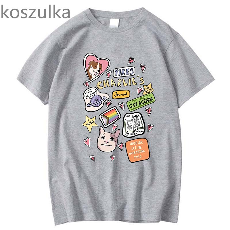 Unisex 2022 Heartstopper T Shirt Unisex Ästhetische Grafik Mode T-shirt Unisex Lustige Tägliche Casual Oversize 100 % Baumwolle T-shirt Kleidung