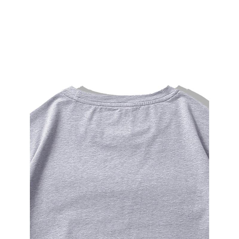 European sizes Trendy Skeleton & Letter Pattern Print Men's Comfy T-shirt For Halloween, Graphic Tee Men's Summer Outdoor Clothes