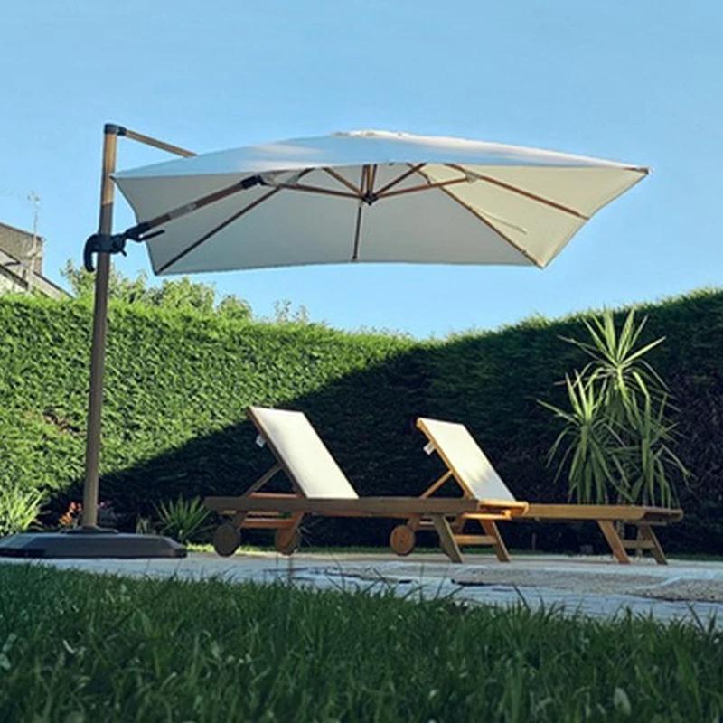 2x2m Quadratischer Terrassenschirm Ersatzstoff 4 Rippen Sonnenschirm Schirmbezug Balkon Außenbereich Café Garten Hinterhof Vordachabdeckung