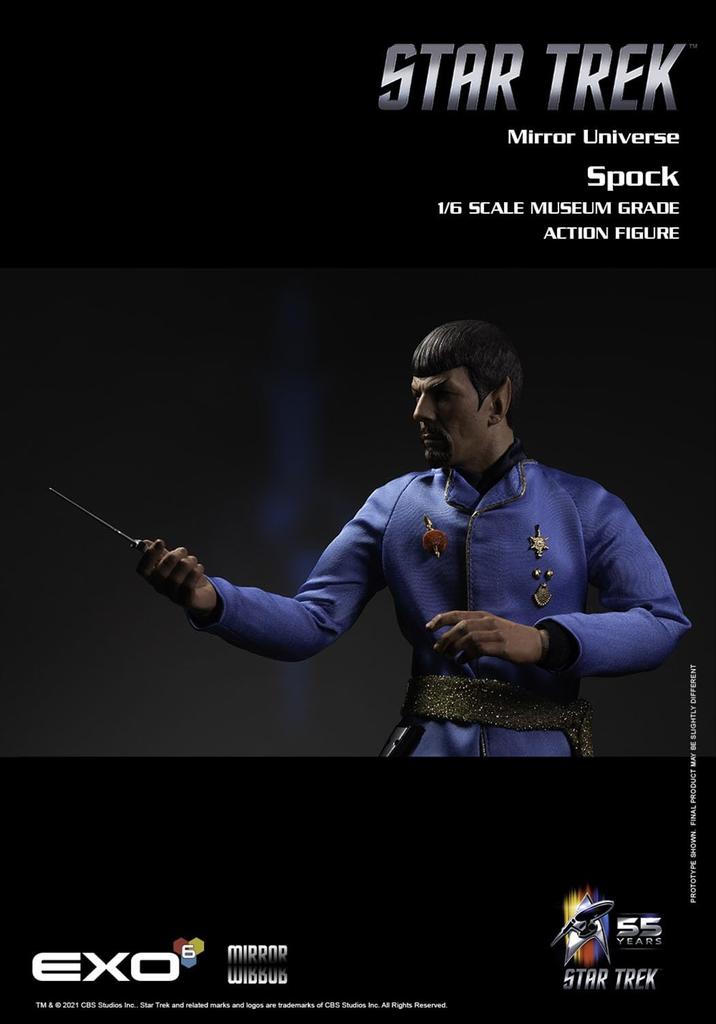 Action Figure Scale Star TOS of the Ion Mirror World Spock EXO-6 Hyper-Realistic 1/6 Trek "Terror Storm" Mr.