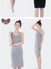 Women's Modal Spaghetti Strap Summer Dress: Anti-See-Through Lining, Slimming Body Shaping, Mid-Length, Ideal as Base Layer or Inner Wear.