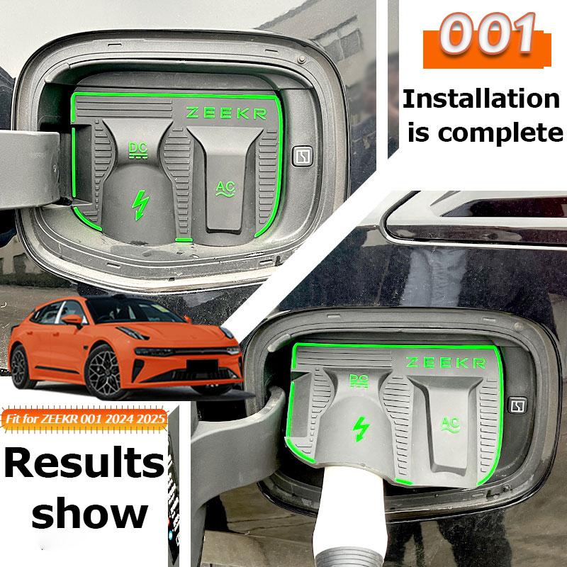 Per ZEEKR 001 2024 Copertura Antipioggia per Ricarica Auto Pistola di Ricarica Elettrica da Esterno Copertura Impermeabile per Auto Accessori di Protezione Neve Pioggia