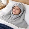Windproof Winter Gear Cotton Sleep Hood Cap, Warm Head Neck And Shoulder Sleeping Cozy Wrap Adjustable Snap Buttons Soft Breathable Thermal