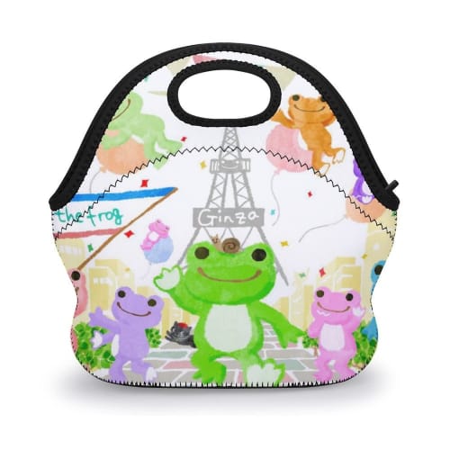 

Pickles Frog Lunch Bag, Black, Bento Box, Insulated, Zippered, Compact, Soft Cooler Bag, Tote/Eco Bag. It has three main functions: Hot/Cold/Preservat