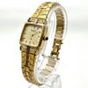 Used A023 RADO Gold Color Square Case Quartz Ladies Watch