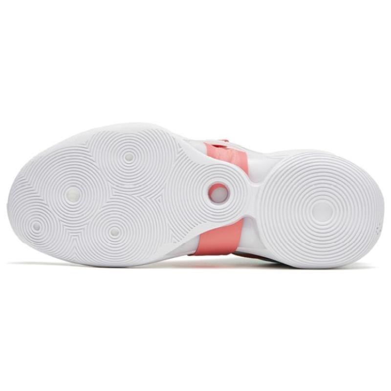 Anta KT SPLASH V White Pink Comfortable Cushioning Slip Resistant Abrasion Resistant Low top Sneakers 112321108-2