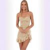European and American Women's Sequin Cross Back Slip Dress