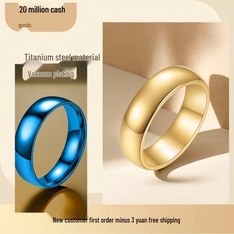 Women's 6mm Wide Stainless Steel Ring – No Fade, Niche Design