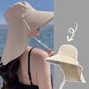 Breathable Sun Hat for Women Neck Cover Hat with Neck Flap Wide Brimmed Hat Adjustable Fashionable Sports Hat