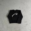 Mens Streetwear Knit Cardigan With Embroidered Letter Stand Collar Zip-Up Sweater Loose Fit