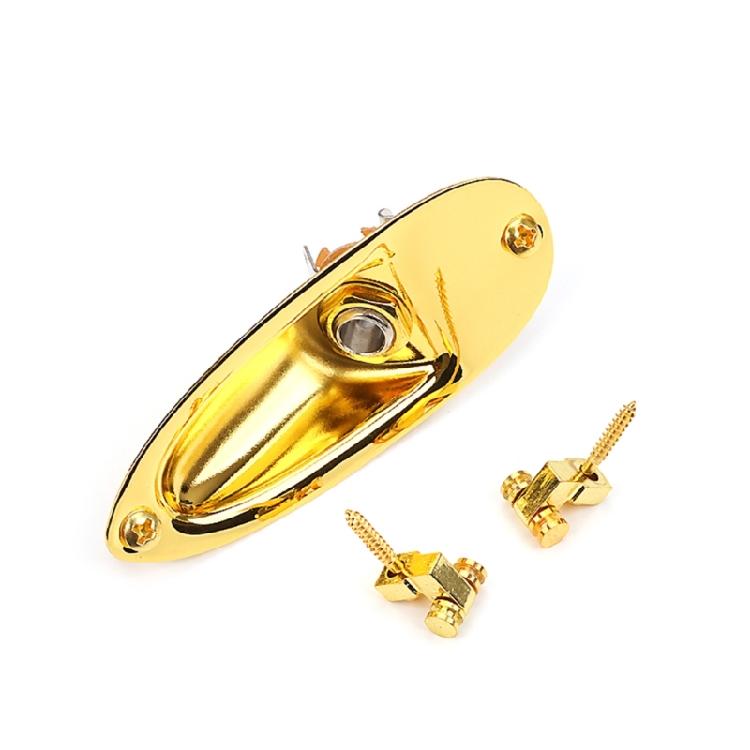 Guitar Pickup Jacks Plug Socket 6.35mm with Mounting Screws for Electric Guitar