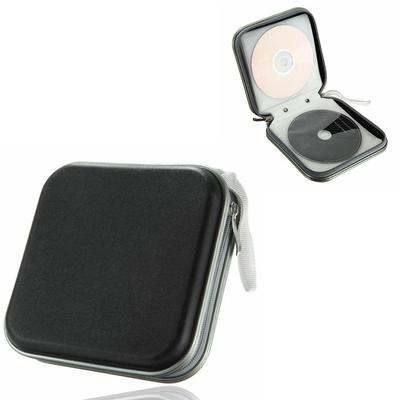 CD Bag 40 Disc Double-sided CD DVD Storage Case Organizer Holder Hard Wallet Black