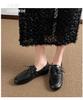 Available: Women's British Style Retro Round Toe Leather Loafers - Simple, Commuter Flat Lace-Up Shoes