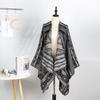 Outdoor Travel Camping Shawl Women'S Double-Sided Large Scarf Ethnic Style Warm Cape Shawl
