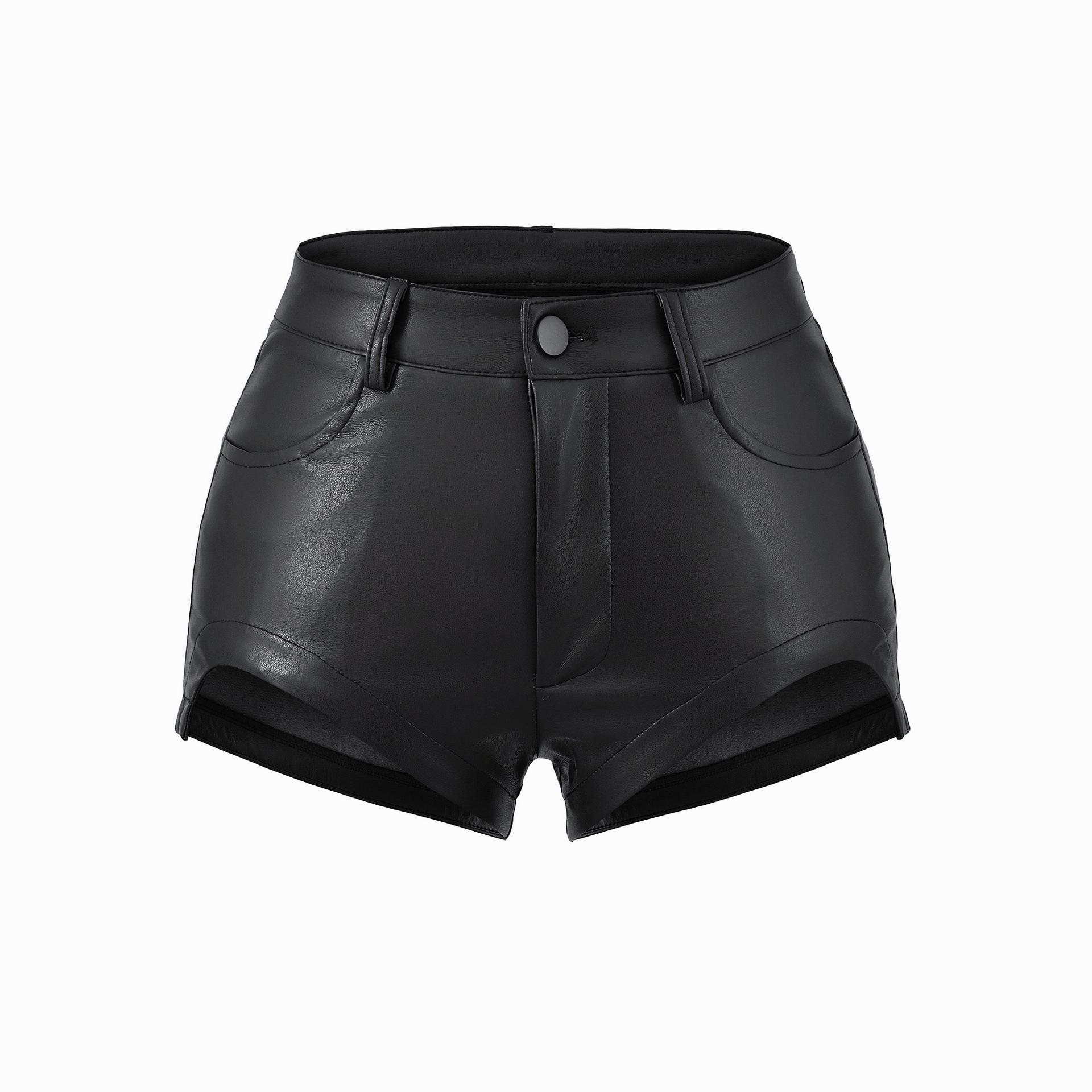 

High-Waisted PU Leather Shorts - Women s Winter Butt-Lifting, Sexy Hip-Hugging Hot Pants, American Spicy Girl Style M