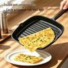 Qiwei Striped Cast Iron Steak Frying Pan