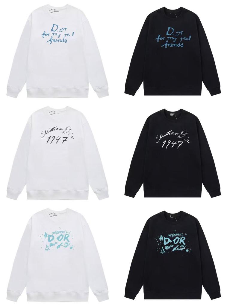 DO Marka Sonbahar/Kış Unisex 420g Harf Baskılı Bisiklet Yaka Kapüşonlu Sweatshirt - Yeni Gelen