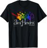 Jimi Hendrix Official Live In Maui Rainbow Guitar Tee T-Shirt