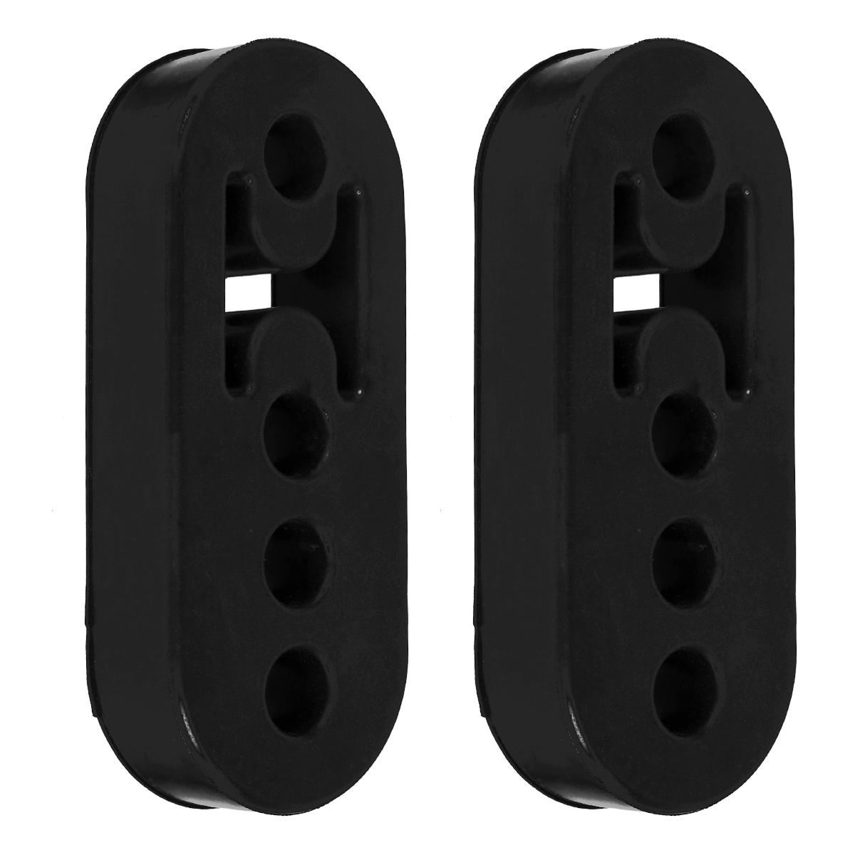 

2/4PCS Exhaust Rubber Hanger, Insulator Bushing Mount with 4 Holes, Adjustable Muffler Shock Absorber Bracket for Automotive
