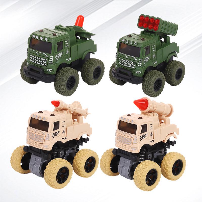 Douyin Kids' 4WD Double-Sided Graffiti Stunt Car - Off-Road, Inertia-Powered, Drop-Resistant, Ideal Gift for Boys