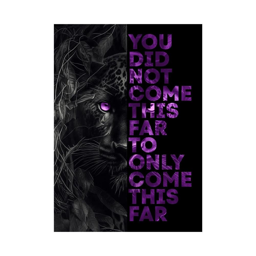Citazioni Motivazionali Conquista Focus Pittura su Tela Leone Tigre Leopardo Animali Feroci Poster Stampa Muro Soggiorno Decorazioni per la Casa