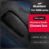 Car Glasses Holder Case Sunglasses Alcantara Suede Storage Organizer Sunglasses Box for BMW 1/2/3/4/5/6/7 Series X1 X2 X3 X5
